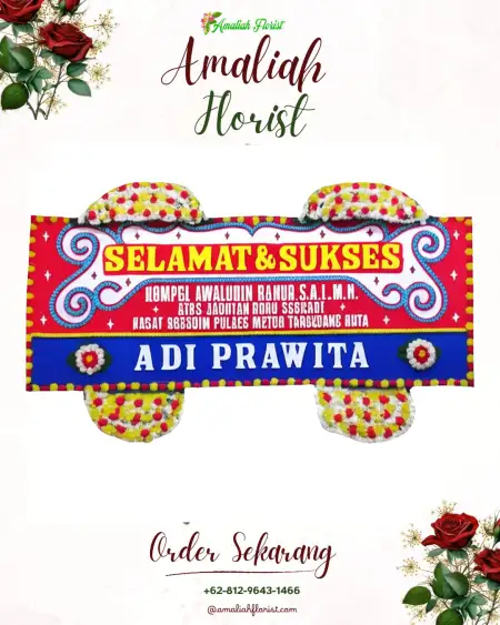 Papan Bunga Ucapan Selamat Dilem